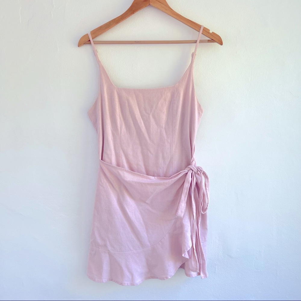 Princess Polly Pink Wrap Dress